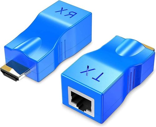 מתאם HDMI extender over 40 30מטר cat5e or cat6 cables