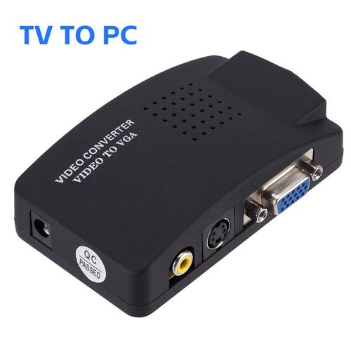 קונברטור AV/BNC TO VGA 200ממצלמה שידור ישירות לטלוזיה