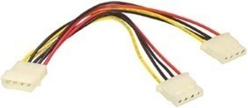 Vcom כבל פנימי מפצל מתח מולקס ל-2 SATA
