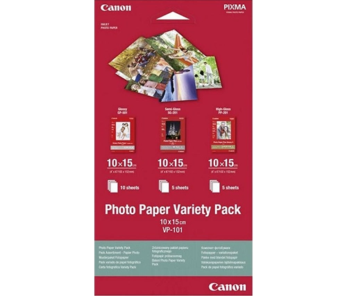 נייר פוטו Canon VP-101 Photo Paper Variety Pack 4x6