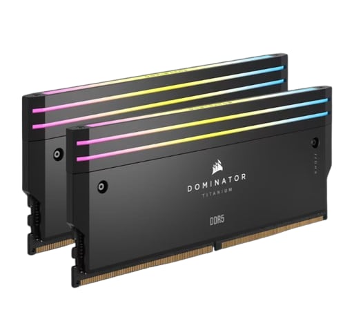 זכרון לנייח Corsair Dominator RGB 32GB 2X16 DDR5 6400MHz C32