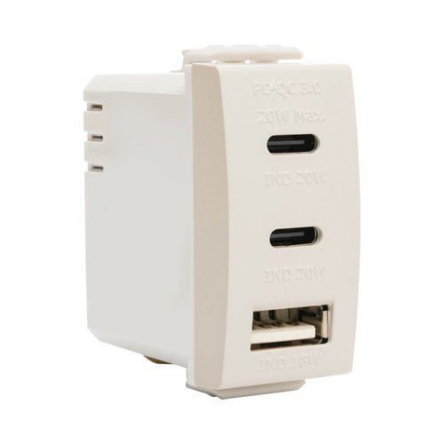  מטען מהיר 3 יציאות USB 2C+A PD 20W סהרה 1M MATT ניסקו סוויץ' 