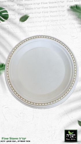 צלחות ענקיות מודפסות מתכלות 20 יח'