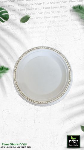 צלחות גדולות 9 מודפסות מתכלות 20 יח'