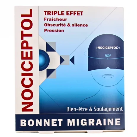 כובע מיגרנה Nociceptol – קירור, חושך ולחץ להקלה על אי נוחות וכאבי ראש