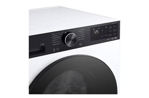 מכונת כביסה LG  – קיבולת 11 ק״ג, מנוע אינוורטר, Steam ו-Wi-Fi דגם F4X5011TKB אל ג'י