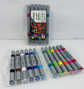 טוש אקרילי דו"צ * 12 קמפוס בקופסא