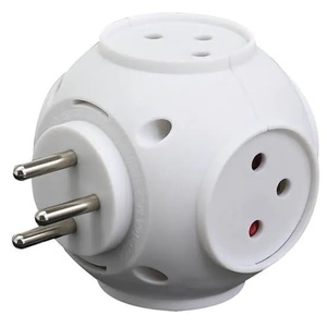 מפצל חשמל קומפקטי - 5 שקעים Semicom Switch