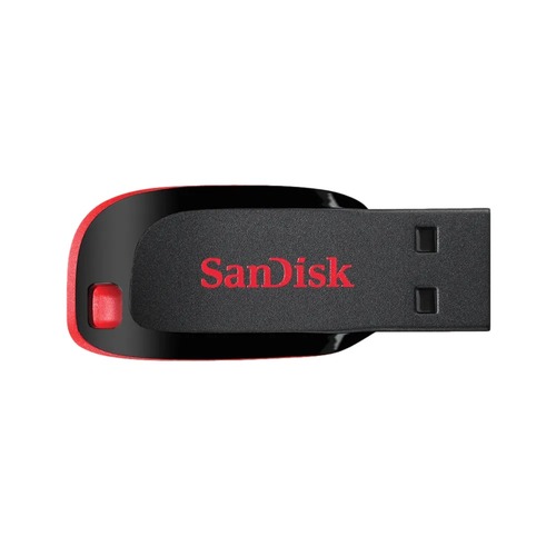 זיכרון נייד צבע שחור-אדום SanDisk Cruzer Blade Z50 32GB