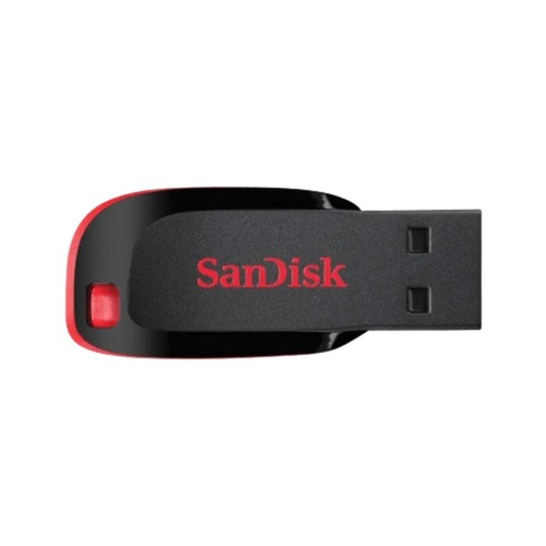 זיכרון נייד צבע שחור-אדום SanDisk Cruzer Blade Z50 64GB