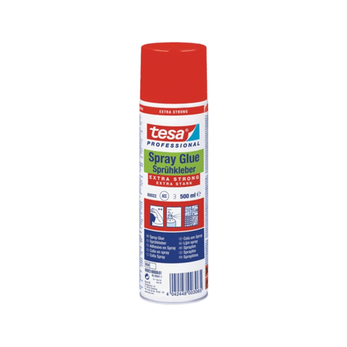 ספריי דבק מקצועי חזק במיוחד 500 מ״ל – Tesa טסה 60022