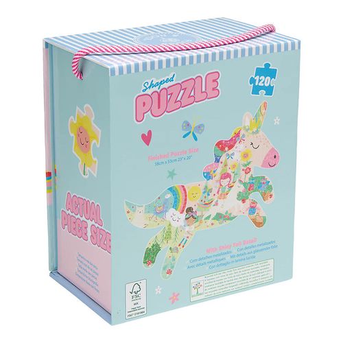 פאזל 120 חלקים מעוצב פיות קשת בענן
