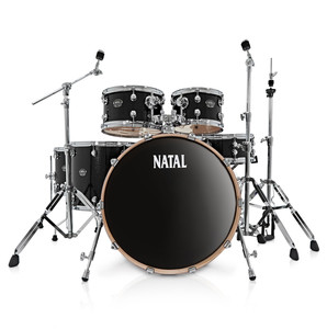 מערכת תופים Arcadia F20 בצבע שחור מבית Natal Drums