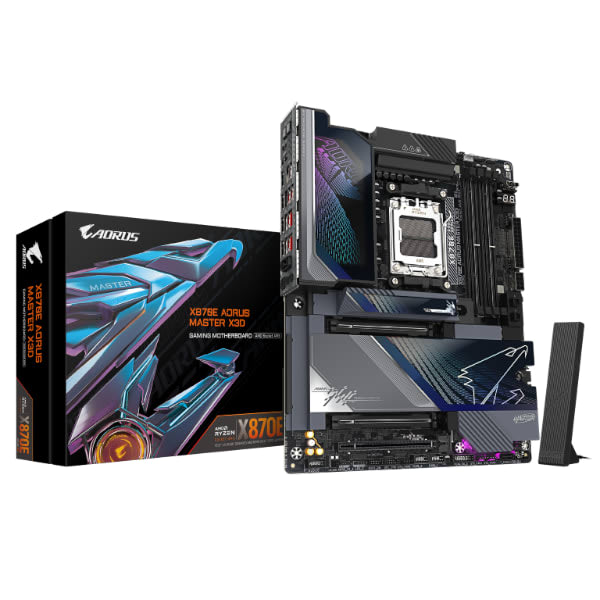 לוח אם Gigabyte X870E A MASTER X X3D 10GB/5GB lan Wifi 7 Usb 4.0