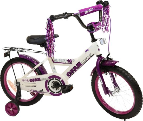 אופני ילדים מידה 16" סגול