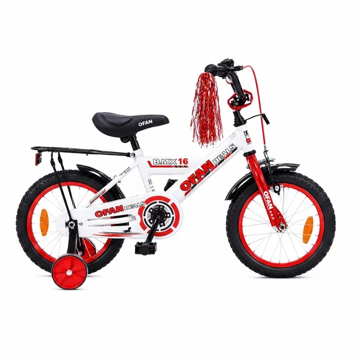 אופני ילדים מידה 16" צבע אדום/לבן