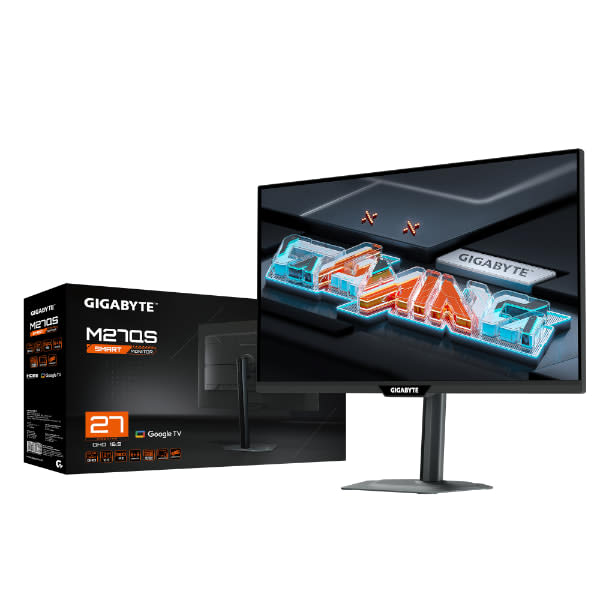 מסך גיימינג חכם Gigabyte M27QS 2K SS IPS 1Ms 180Hz Google TV
