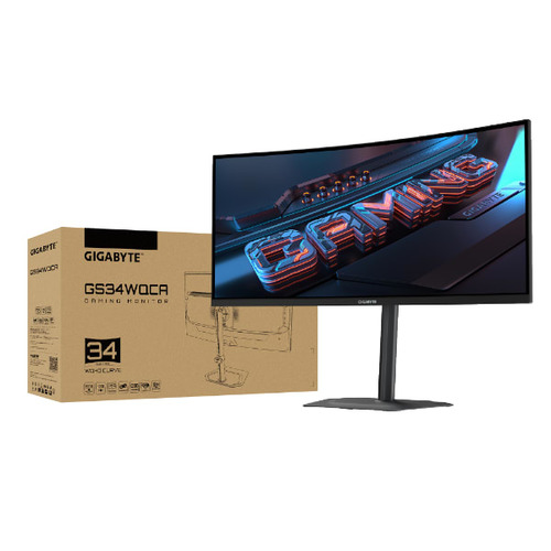 תמונה של מסך Gigabyte GS34WQCA 34 WQHD VA 1Ms 120Hz HDR10 Curved Vesa100