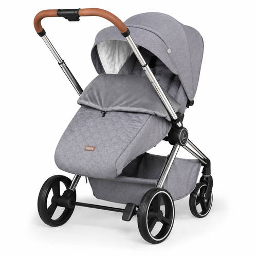 עגלת תינוק משולבת Pure Pearl Grey אפור פנינה Mee-Go