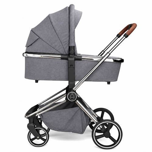 עגלת תינוק משולבת Pure Pearl Grey אפור פנינה Mee-Go