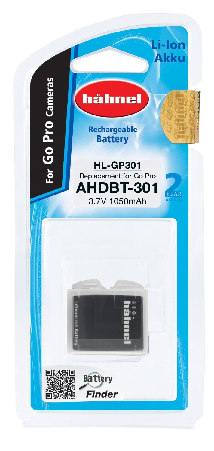 סוללה חליפית למצלמה Hahnel Hero3/Hero3+ Battery HL-GP301 Hahnel