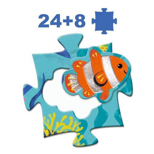 פאזל רצפה - עולם המים 24 + 8 חלקים