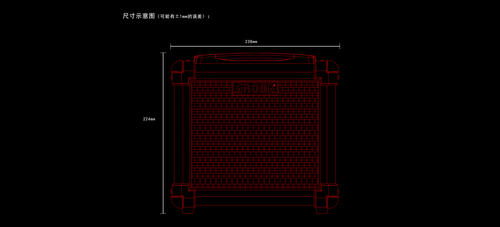 מגבר נייד לגיטרה חשמלית AG-10 מבית Aroma