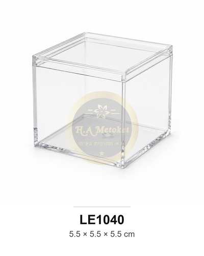 קרטון LE1040 קריסטלית מרובעת 480 יח' 5.5*5.5 ס