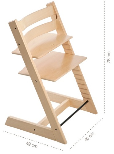 כיסא אוכל רב שלבי טריפ טראפ Tripp Trapp - אפור Storm