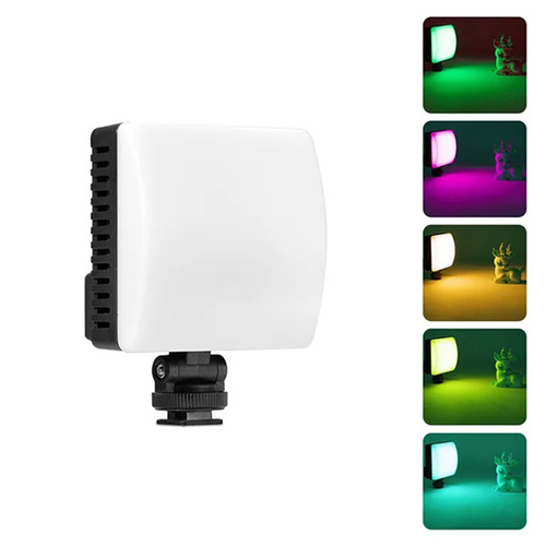 תאורת LED ניידת למצלמה ולנייד VLOGLITE K10 RGB 10W