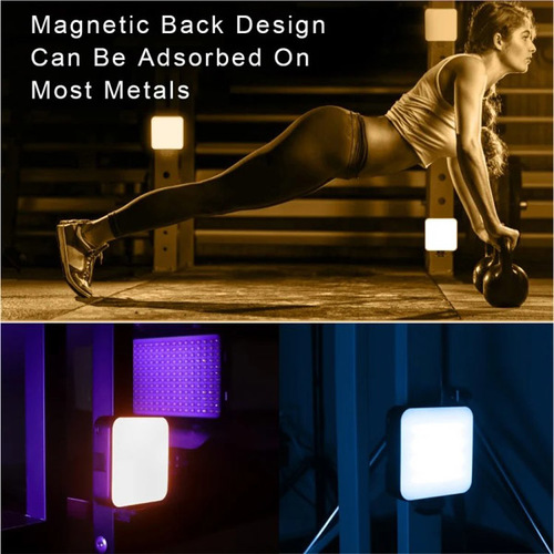 פנס מגנטי LED נייד למצלמה ולנייד VLOGLITE W64RGB 6W Full Color