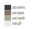 אסלה תלויה טריפל שטיפת טורנדו במגוון צבעים