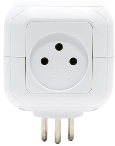 מפצל חשמל FOOTBALL לבן מ־1 ל־4 עם USB ו־Type-C SEMICOM | SW-FB04UC
