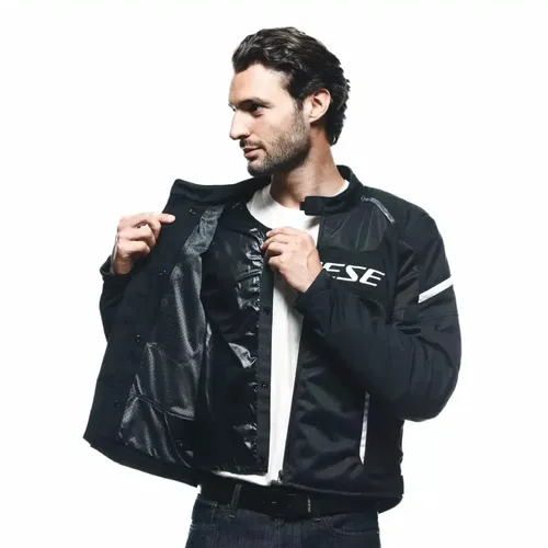 מעיל קיץ AIR FRAME 3 TEX מבית DAINESE- שחור לבן