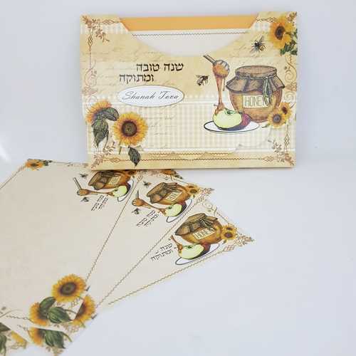 10 אגרות שנה טובה+ מעטפות					