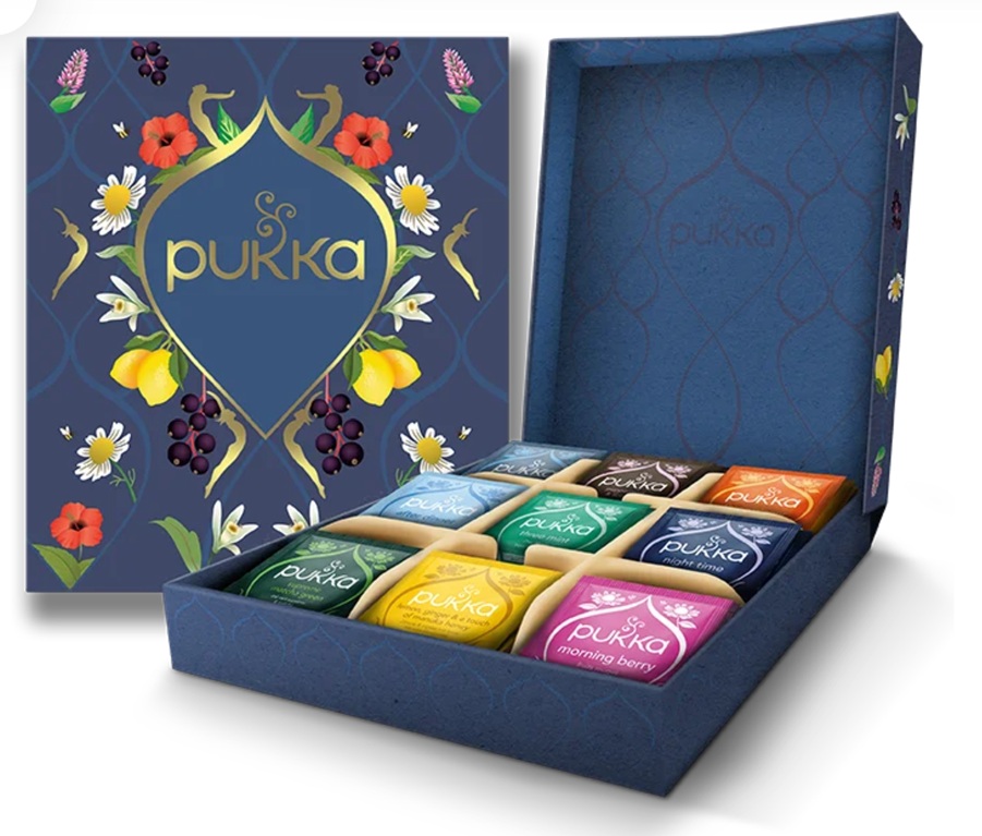 מארז מבחר חליטות צמחים - 45 תיונים - Pukka herbal Tea Selection