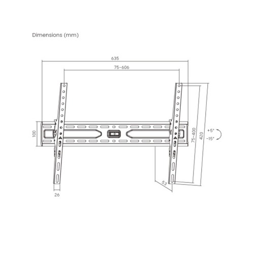 מתקן תלייה לטלויזיה Lumi KL36-46T