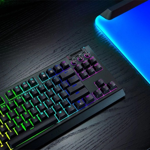 מקלדת גיימינג מכנית אלחוטית Razer Blackwidow V4 Tenkeyless Hyperspeed