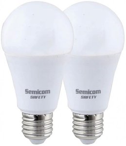 זוג נורות LED AIT A60 15W אור יום DL, בסיס E27 | SE-2XNA6015/DL