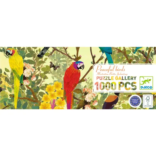 פאזל גלריה 1000 חלקים - ציפורים שלוות