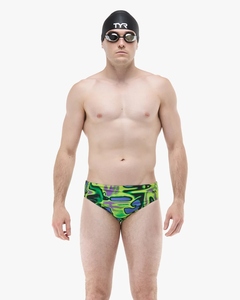 בגד ים גברים FLUX BRIEF LIME/MULTI
