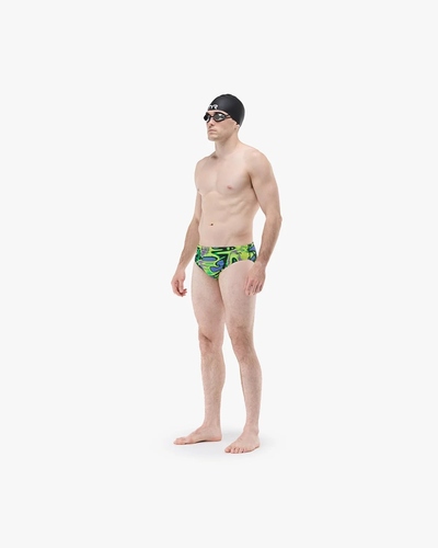 בגד ים גברים FLUX BRIEF LIME/MULTI