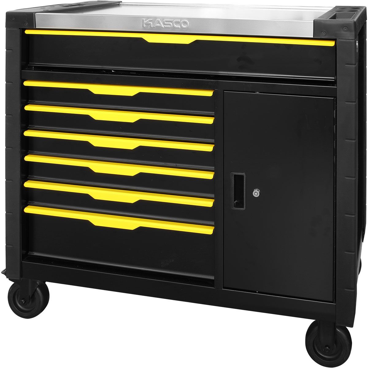 עגלת כלים רחבה 7 מגירות כולל ארונית KASCO K3916B