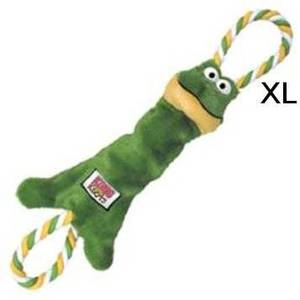 צעצוע לכלב קונג צפרדע רך מצפצף | KONG Wild Knots Frog Dog Toy