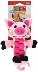 צעצוע לכלב קונג ברידס חזיר | KONG Braidz Pig Dog Toy