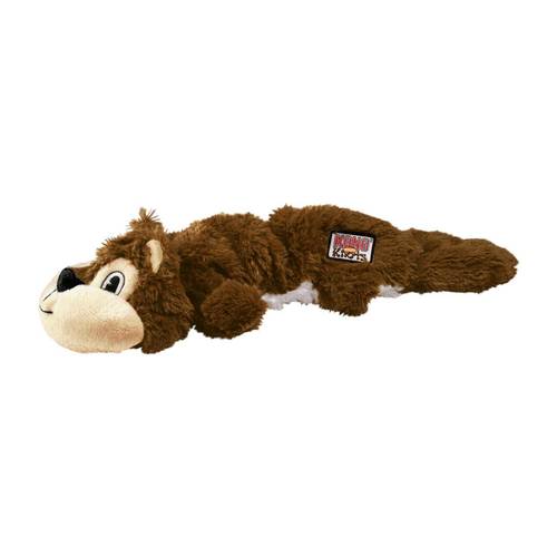 צעצוע לכלב קונג סקראנץ סנאי רך מצפצף | KONG Scrunch Knots Squirrel Dog Toy