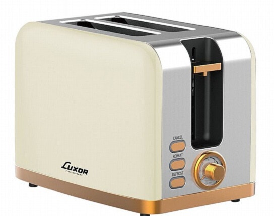 טוסטר קופץ קרם גימור זהב LUXOR דגם ST-846-CG