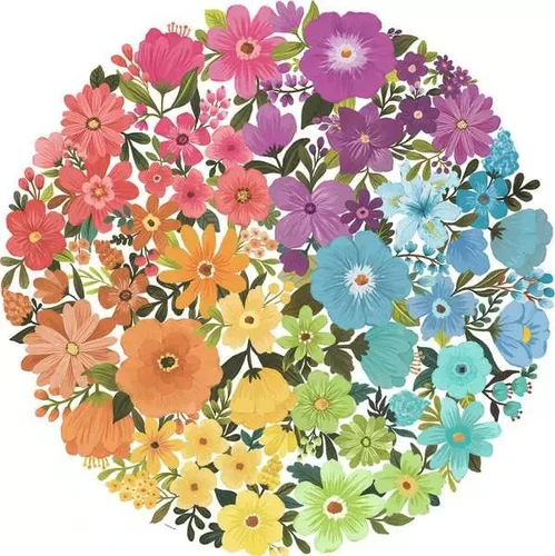 פאזל Ravensburger מעגל צבעים: פריחה מעגלית לגילאי 12+
