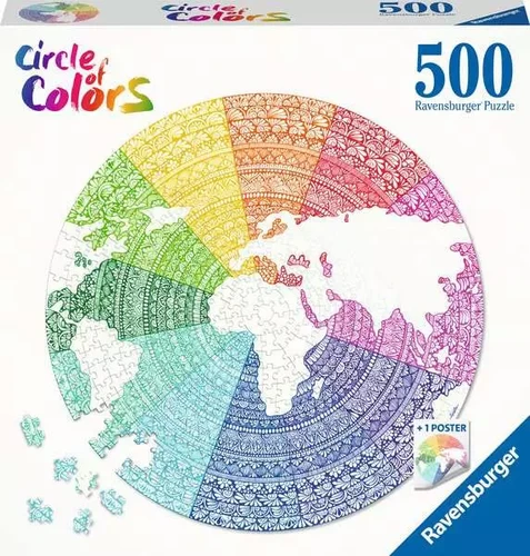 פאזל Ravensburger מעגל צבעים: חובק עולם בצבעי הקשת לגילאי 12+