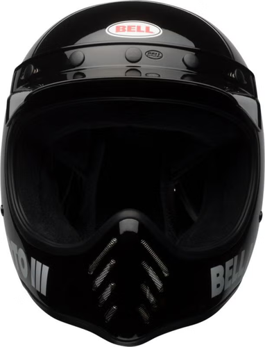 קסדת בל מוטו 3 שחור מבריק - BELL MOTO-3 CLASSIC